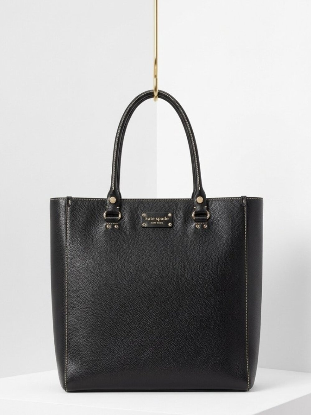 Kate Spade Black Wellesley Quinn Tote + Original Quote Dust Bag